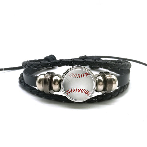 Braided Sports Bracelet - Volleyball, Soccer, Baseball, Basketball